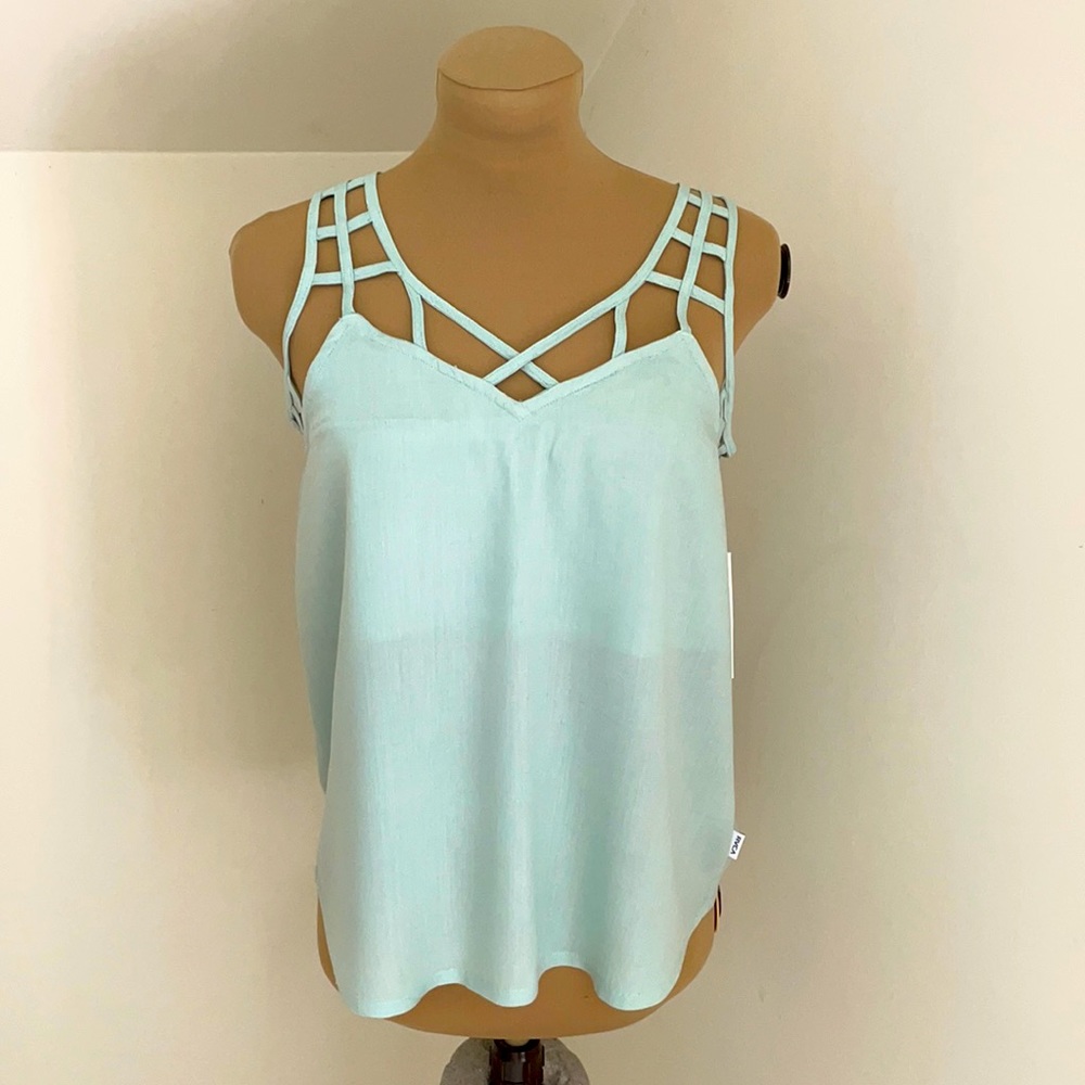 NEW Blue RVCA top